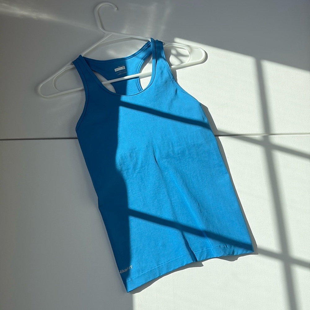 Nike Y2K Nike Pro Compression Support Tank Blue Small